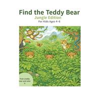 Find the Teddy Bear - Jungle coloring book for Kids Ages 4-8