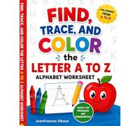 Find, Trace, and color the Letter A to Z Alphabet Worksheet