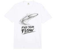 Find Your Flow con diseño de Disco de Golf Golfista Comfort Colors Adult Heavyweight T-Shirt