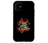 Find Your Rhythm Music Headphones Lover Carcasa para iPhone 11