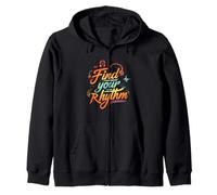 Find Your Rhythm Music Headphones Lover Sudadera con Capucha
