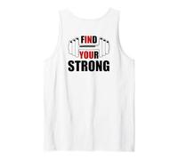 Find Your Strong in You Strength Motivational Gym Workout Camiseta sin Mangas