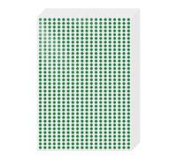 FINDAT 7000 calcomanías de puntos verdes de 6 mm, etiquetas de codificación de colores, puntos adhesivos, impermeables, autoadhesivas, circulares, redondas, para calendario escolar