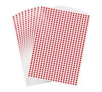 FINDAT 7000 Piezas, 6.3 mm Gomets Rojo Pegatinas Redondas Adhesivas