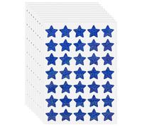 FINDAT Calcomanías holográficas azules de 25 mm, de vinilo, impermeables, extraíbles, con purpurina, para recompensa, bricolaje, hogar, 350 unidades