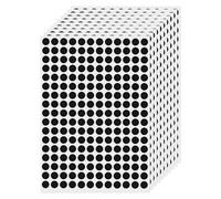 FINDAT Nero 10 mm Pegatinas Puntos Redondas Etiquetas Circulo Blanca Adhesivos Gomets 2040 Piezas Para Hogar Aula AlmacéN Oficina