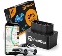 findCar-4G-OBD - Localizador GPS para Coche Moto y Camión con Conexión Directa a la Batería y SIM Integrada - Rastreador con App - Alerta Antirrobo, Exceso Velocidad y Geovalla. Suscripción Flexible