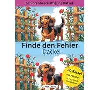 Finde den Fehler - Dackel - Seniorenbeschäftigung Rätsel - Grossformat