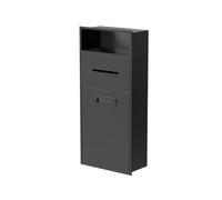 Findepot Nicho de baño con cubo de basura, nicho de acero inoxidable, estante de almacenamiento de baño de 7.8 pulgadas para papel higiénico, papel higiénico, aromaterapia, resistente al óxido,