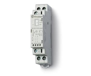 Finder 25A Contacto Modular 2NO 230V CA/CC Con LED - 22.32.0.230.4340