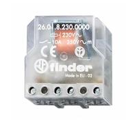 Finder 260682300000 - Telerruptor/conmutador encastrable 3 secuencias 2 NA - AC (50Hz) - 230 V45, 4,5 x 2,2 x 4,7 cm transparente