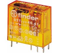 Finder 40.61.8.230.0000 Relé enchufable/de circuito impreso, 230 V AC, 1 W, 16 A, 1 unidad 2 Stück Steck-/Printrelais