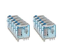 Finder 465290240040 2RT 8A 24VDC Plug-In Relay | AgNi Meganiese Toets/Aanwyser Button