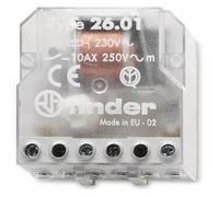 Finder - Caja de telerruptor, 1 unidad, transparente, 260182300000PAS