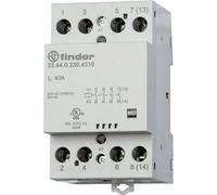 Finder Contactor para Instalación en Línea 4S, 40A 22.44.0.230.4310 IP20 Ench...