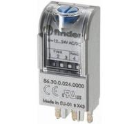 Finder Control de Tiempo 86.30.0.024.0000 86 Series - Bobina 12V-24V AC/DC, A...