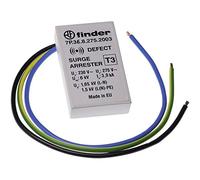 Finder Descargador de sobretensión Tipo 3 Tipo 7P.36 Para sistemas con neutro TT y TN-S. Aplicaciones monofásicas para instalación empotrada y sobre barra DIN