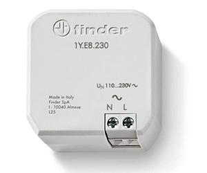 Finder Extensor de rango YESLY tipo 1Y.E8.230, empotrable. Extiende el alcance del sistema YESLY aproximadamente 10 metros en campo libre. No necesita configuración.