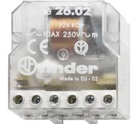 Finder Interruptor de corriente empotrado 26.08.8.230.0000, 2 cierres, 230 V/CA, 10 A, 2500 VA, 1 unidad