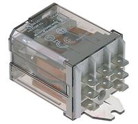 Finder Potencia Relé 230 V AC plano conector 6,3 mm 3 No 16 A Brida de fijación