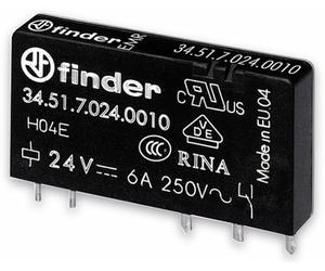 Finder ranuras de/Mini-relé 34.51.7.024.4010 Serie 34 de relés 8012823217147