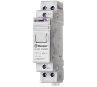Finder Serie 20 - Interruptor Bipolar 2na 12vac agsno2 Rail 35mm