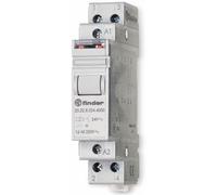 Finder serie 20 - Interruptor bipolar 2na 12vdc agsno2 rail 35mm