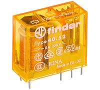 Finder Relé mini PCB enchufable FIN 40.52.8 – 2 CO, 8 A, 12 V AC, paso 5 mm