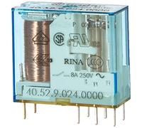 Finder serie 40 - Rele mini reticulado 5mm 2 conmutado 8a 24vdc