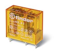 Finder serie 40 - Rele mini reticulado 5mm conmutado 10a 6vdc