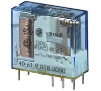Finder serie 40 - Rele reticulado 5mm contacto abierto agsno2 18vdc lavable