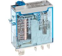Finder serie 46 - Rele 2 contactos agni+au 24vdc pulsador +indicador