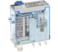 Finder serie 46 - Rele 2 contactos agsno2 12vdc pulsador +indicador