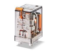 Finder serie 55 - Rele 230vac pulsador indicador 2 conmutado agni+au