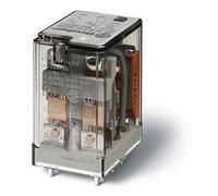 Finder serie 55 - Rele industrial mini circuito impreso 2 contactos 10a 12vac agni+au