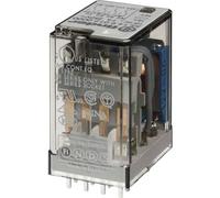 Finder serie 55 - Rele industrial mini circuito impreso 4 contactos 7a 24vdc agni+au