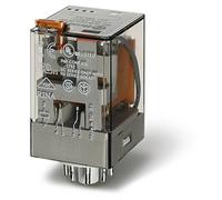 Finder serie 60 - Rele indicador octal 48vdc 2 contactos pulsador +indicador agni+au