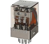 Finder serie 60 - Rele industrial 3 contactos agni+au 24vac pulsador +led