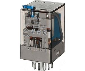 Finder serie 60 - Rele industrial 3 contactos agni+au 24vdc pulsador +indicador