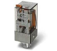 Finder serie 60 - Rele industrial octal 230vac 2 contactos pulsador +indicador