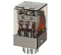 Finder serie 60 - Rele industrial undecal 230vac 3 contactos pulsador +indicador