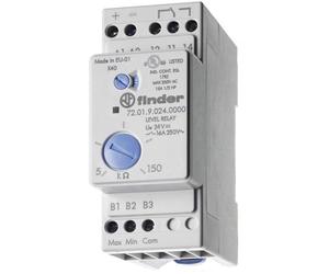 Finder serie 72 - Rele nivel liquido regulable 1 contacto conmutado 240vac