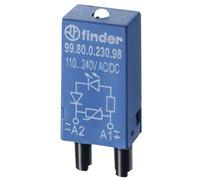 Finder serie 99 - Módulo led+varistor 110-230vdc/corriente alterna rojo