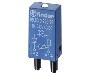 Finder serie 99 - Módulo led+varistor 110-230vdc/corriente alterna rojo