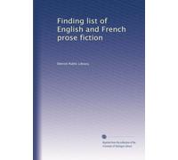Finding list of English and French prose fiction