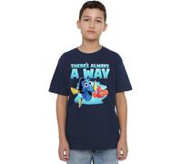 Finding Nemo Dory There's Always a Way Unisex Kids T Shirt Camiseta, Azul Marino, 9-10 años para Niños