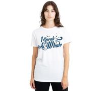 Finding Nemo I Speak Whale Dory Ladies T Shirt, White Camiseta, Blanco, M para Mujer