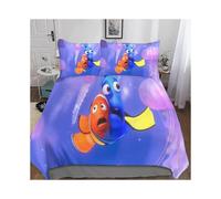 Finding Nemo Microfiber Duvet Cover Bedding Set, 3D Print Duvet Quilt Cover & Pillowcase, with Zipper Closure, Soft Bedding for Me