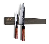 FINDKING 46cm Fraxinus americana madera barra magnético para cocina cuchillos, fuerte imán bloque organizador porta montaje en pared para cocina herramientas utensilios (cuchillos no incluidos)