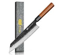 FINDKING Dynasty Series Cuchillo japonés Kiritsuke, Cuchillo de cocinero Gyuto multiusos, Hoja de acero de alto carbono 9Cr18MoV, para Carne, Frutas, Verduras,9 pulgadas/22 CM